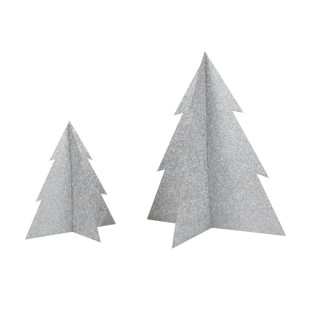 Silver Glitter Christmas Tree- 5 inch - Revelry Goods