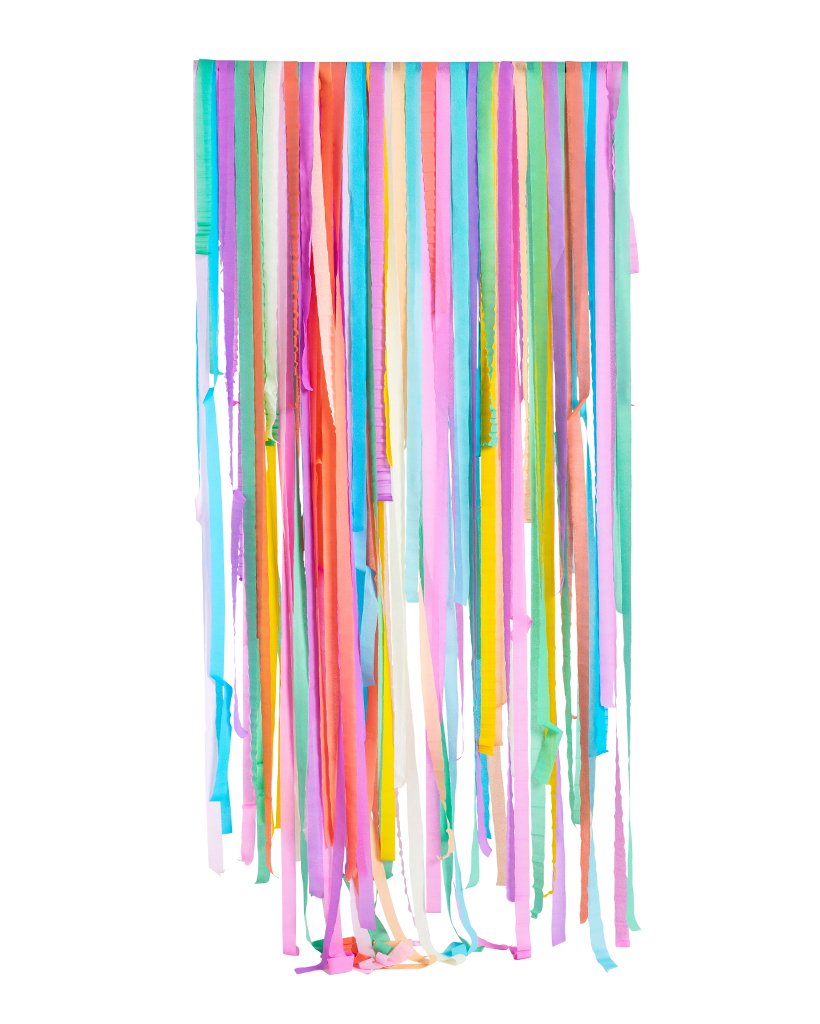 Pastel-Rainbow Party-Decorations Supplies Streamers Garland - Pastel Rainbow