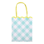 Blue Gingham Party Bags