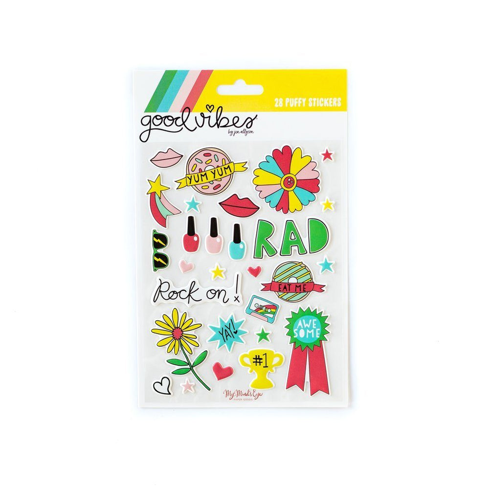 Good Vibes Puffy Stickers