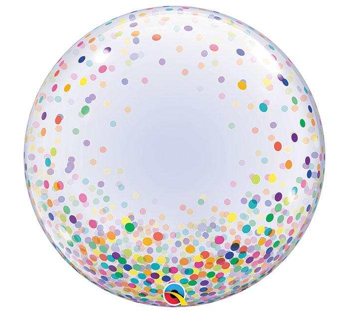 Colorful Painted Confetti Deco Bubble Balloon