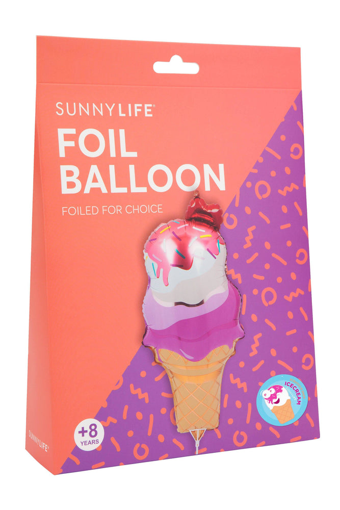 Ice Cream Foil Balloon on a Stick - Revelry Goods