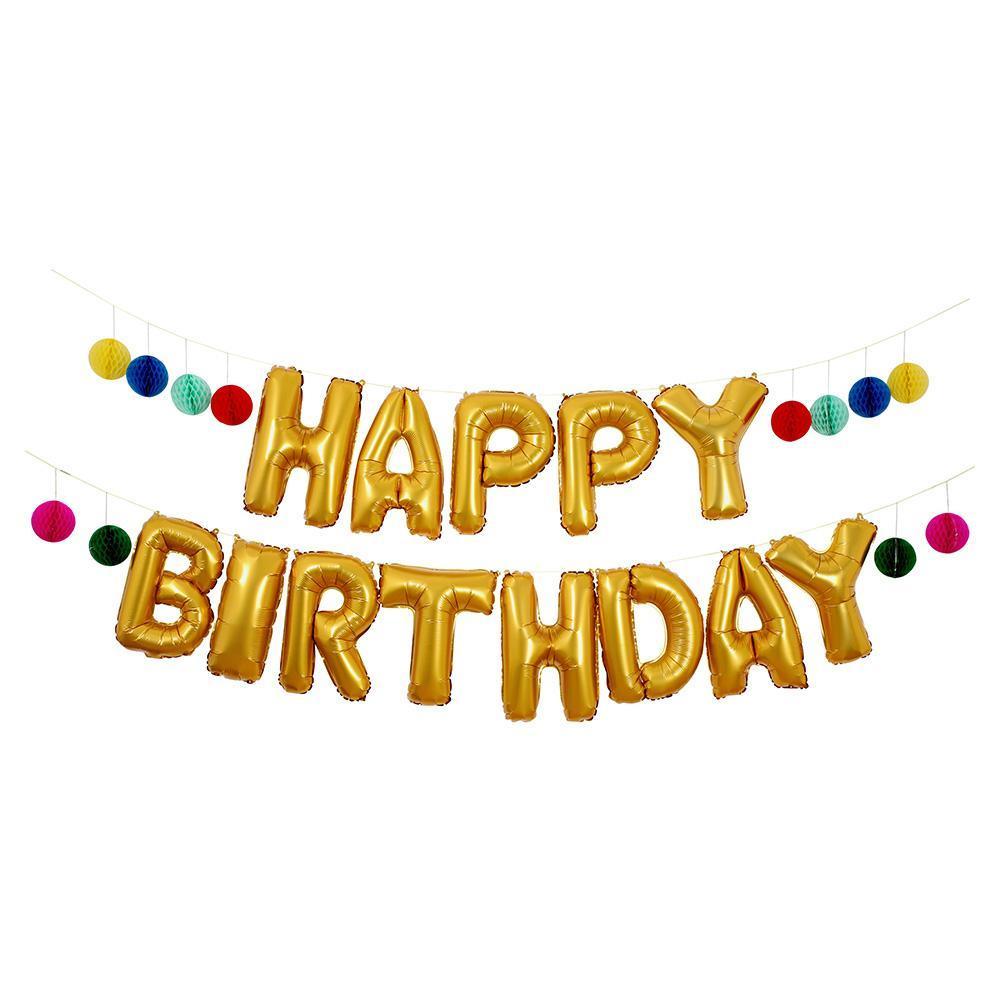 Happy Birthday Balloon Garland - Revelry Goods