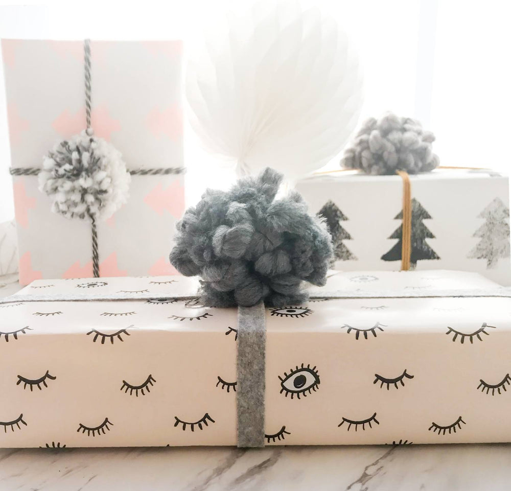 Cream Wooly Gift Topper - Revelry Goods