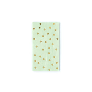 Gold Spotted Mint Napkins - Revelry Goods