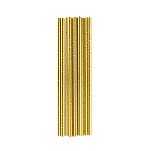 Gold Metallic Paper Straws - Revelry Goods