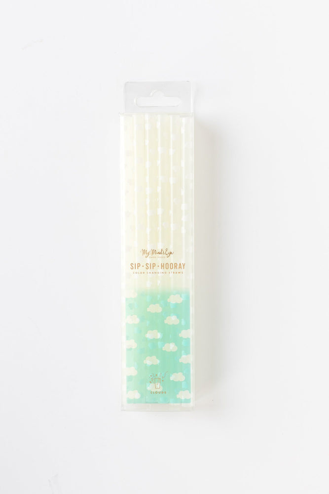 Green & Clouds Color Changing Straws - Revelry Goods