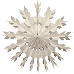White Honeycomb Tissue Snowflake- 15"