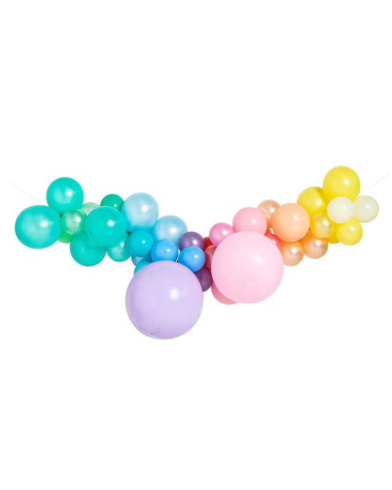 Pastel Rainbow Balloon Garland