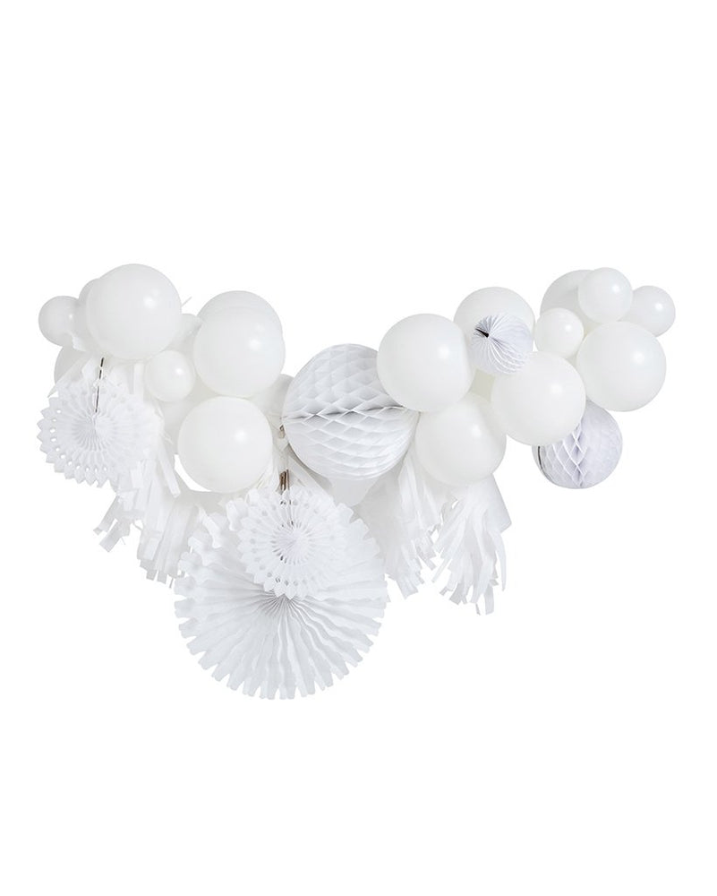 White Fancy Balloon Garland