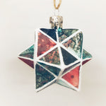 Mint & Pink Geometric Star Ornament