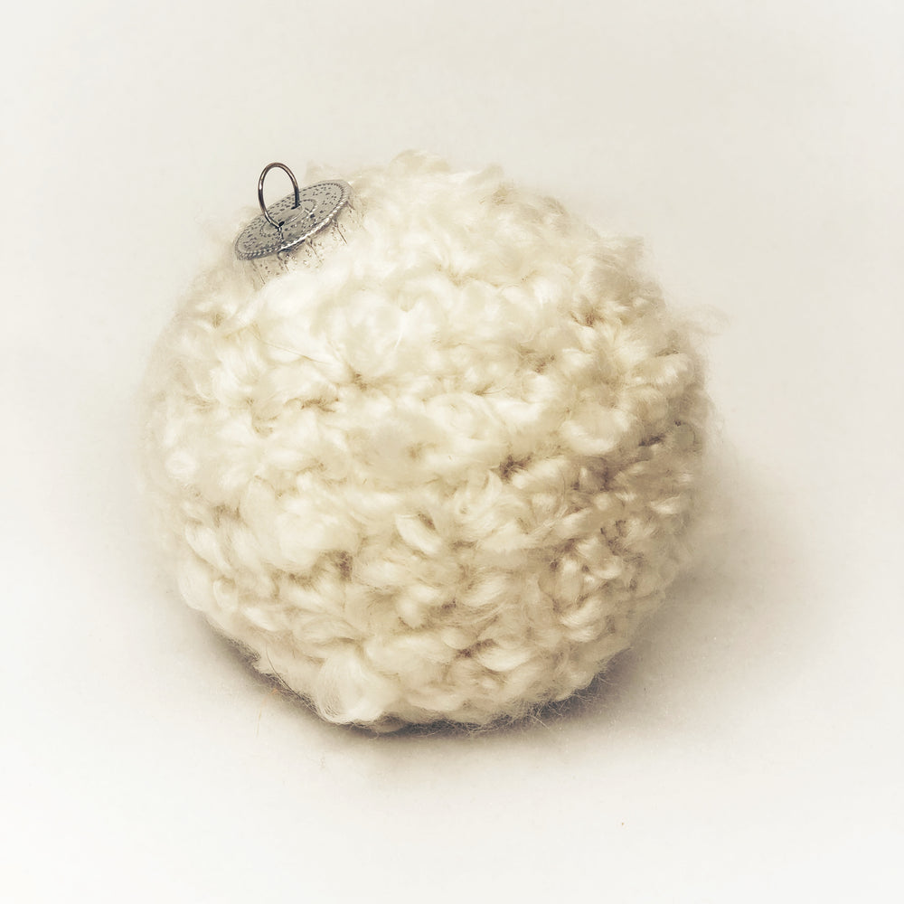 Ivory Crochet Ornament