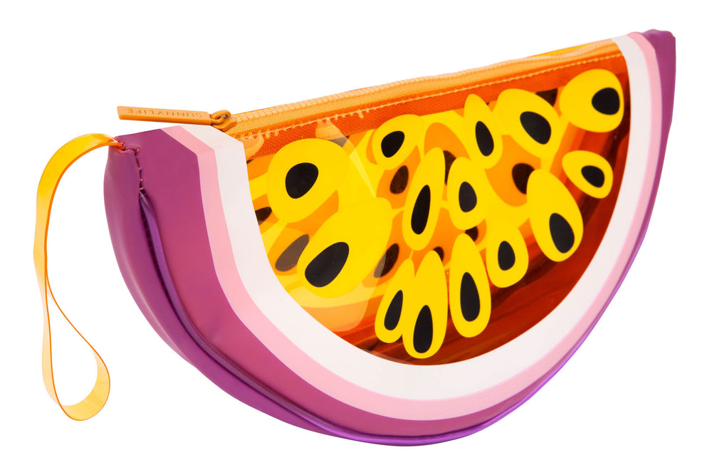 
            
                Load image into Gallery viewer, Passionfruit See Thru Clutch - Revelry Goods
            
        