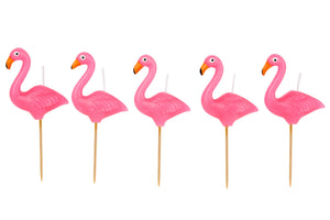 
            
                Load image into Gallery viewer, Flamingo Cake Candles - Revelry Goods
            
        