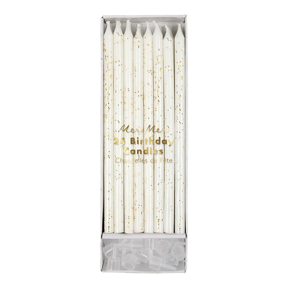 Gold Glitter Birthday Candles - Revelry Goods