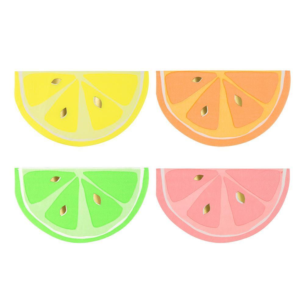 Neon Citrus Small Napkins - Revelry Goods