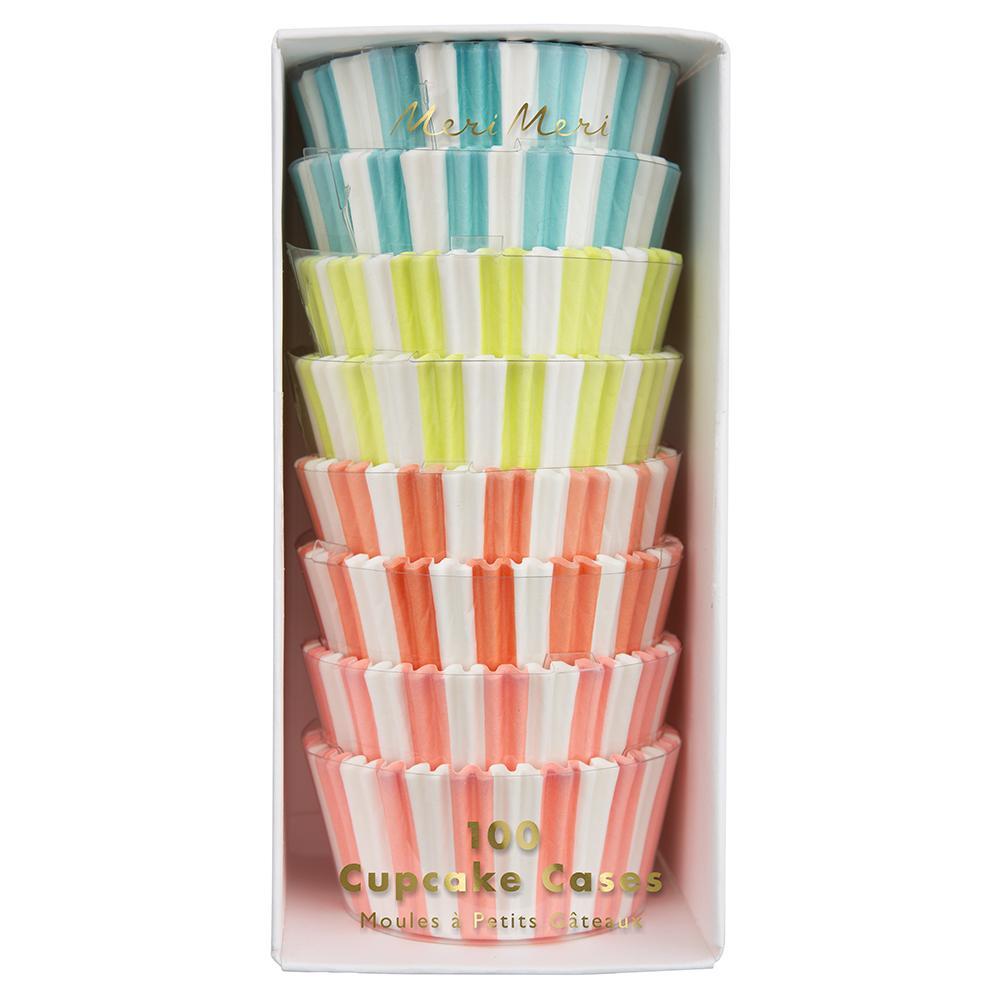Neon Striped Cupcake Cases - Revelry Goods