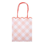 Pink Gingham Party Bags