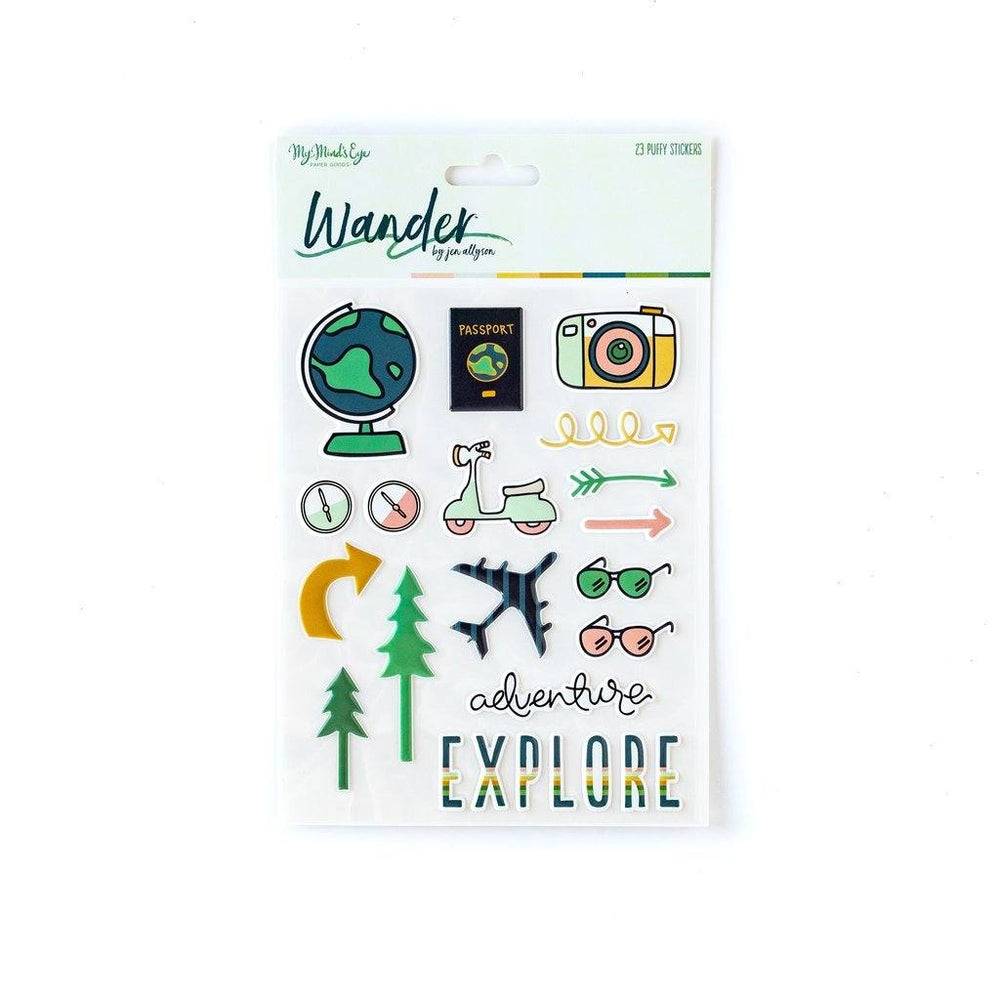
            
                Load image into Gallery viewer, Wander Puffy Stickers - Revelry Goods
            
        