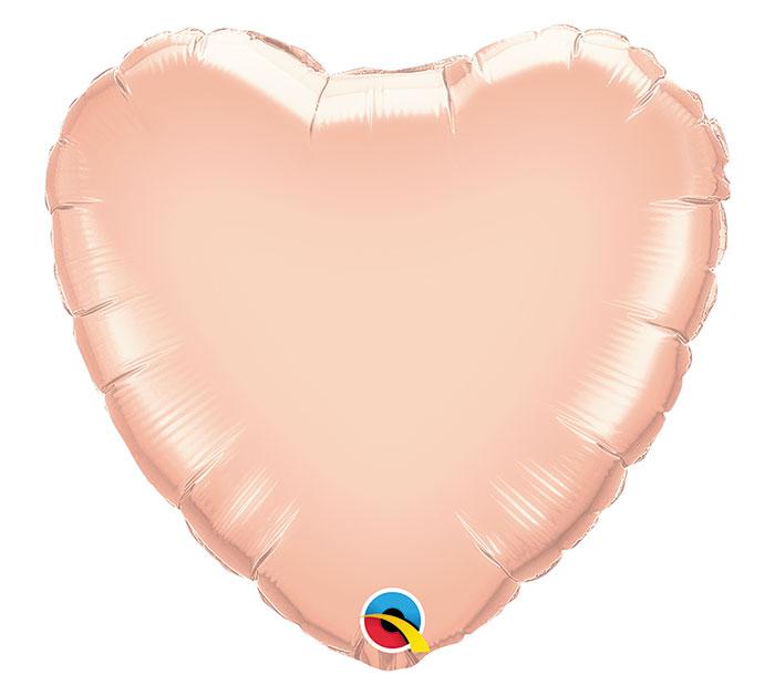 Rose Gold Heart Foil Balloon - Revelry Goods