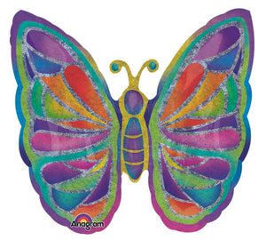 Sparkle Butterfly Foil Balloon - Revelry Goods