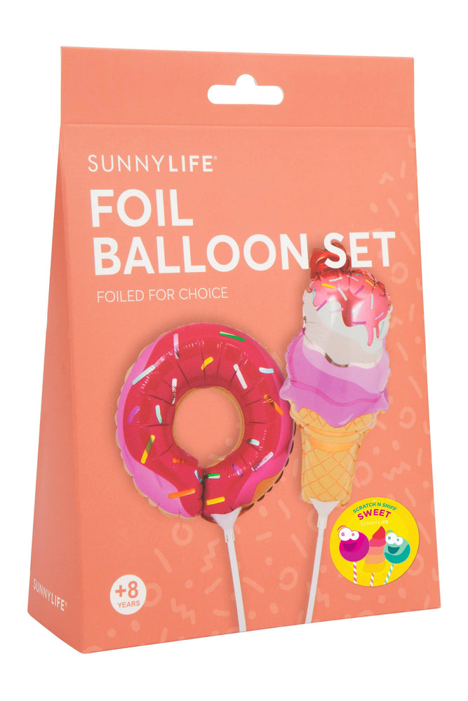 
            
                Load image into Gallery viewer, Sweet Tooth Small Foil Balloons on a Stick- Set of 2 - Revelry Goods
            
        