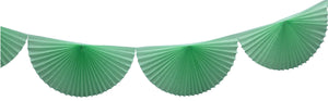 
            
                Load image into Gallery viewer, Mint Green Bunting Fan Garland - Revelry Goods
            
        