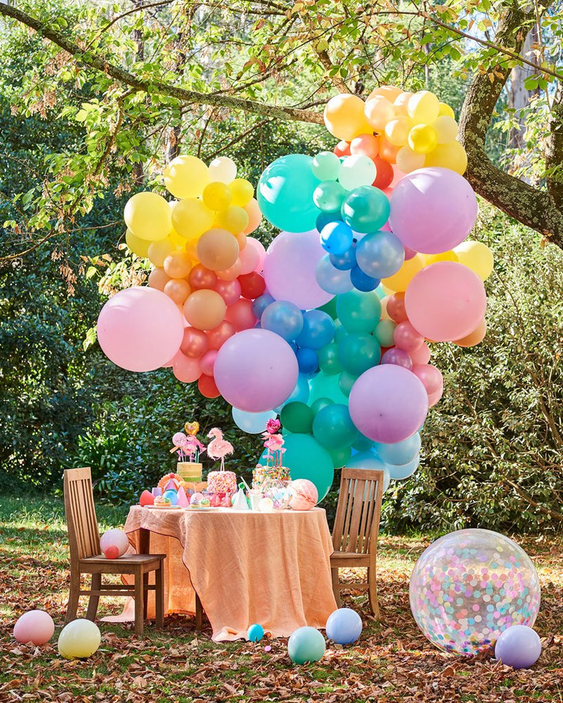 Pastel Rainbow Balloons Garland Birthday Party Decorations Baby