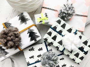 Gray Wooly Gift Topper - Revelry Goods