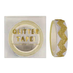 Gold Glitter Chevron Tape - Revelry Goods