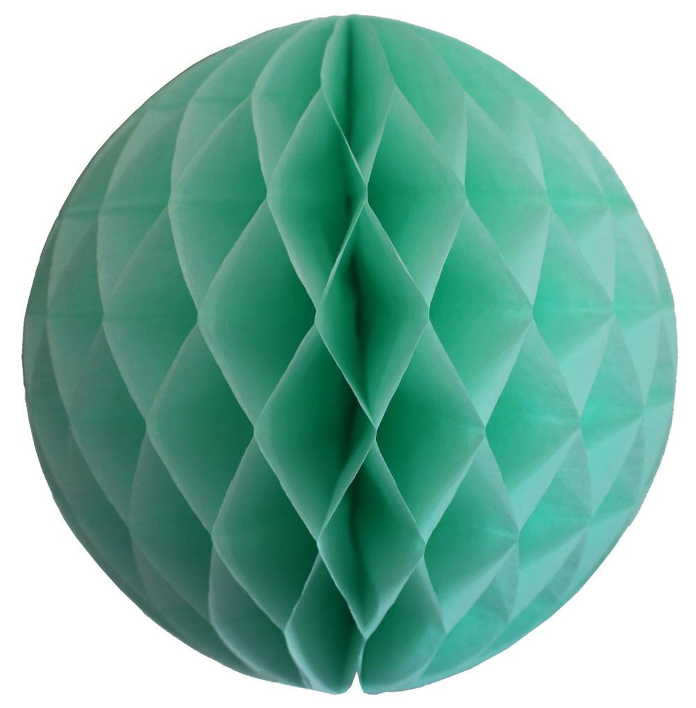 Mint Green 5 Small Honeycomb Ball Decoration - Devra Party
