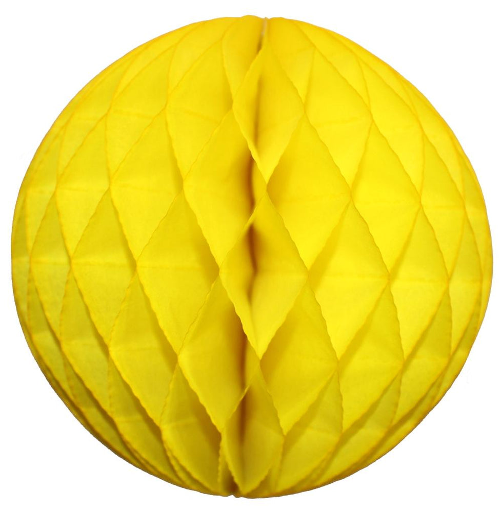 Yellow Small 5 Tissue Honeycomb Ball Decoration - Devra Party