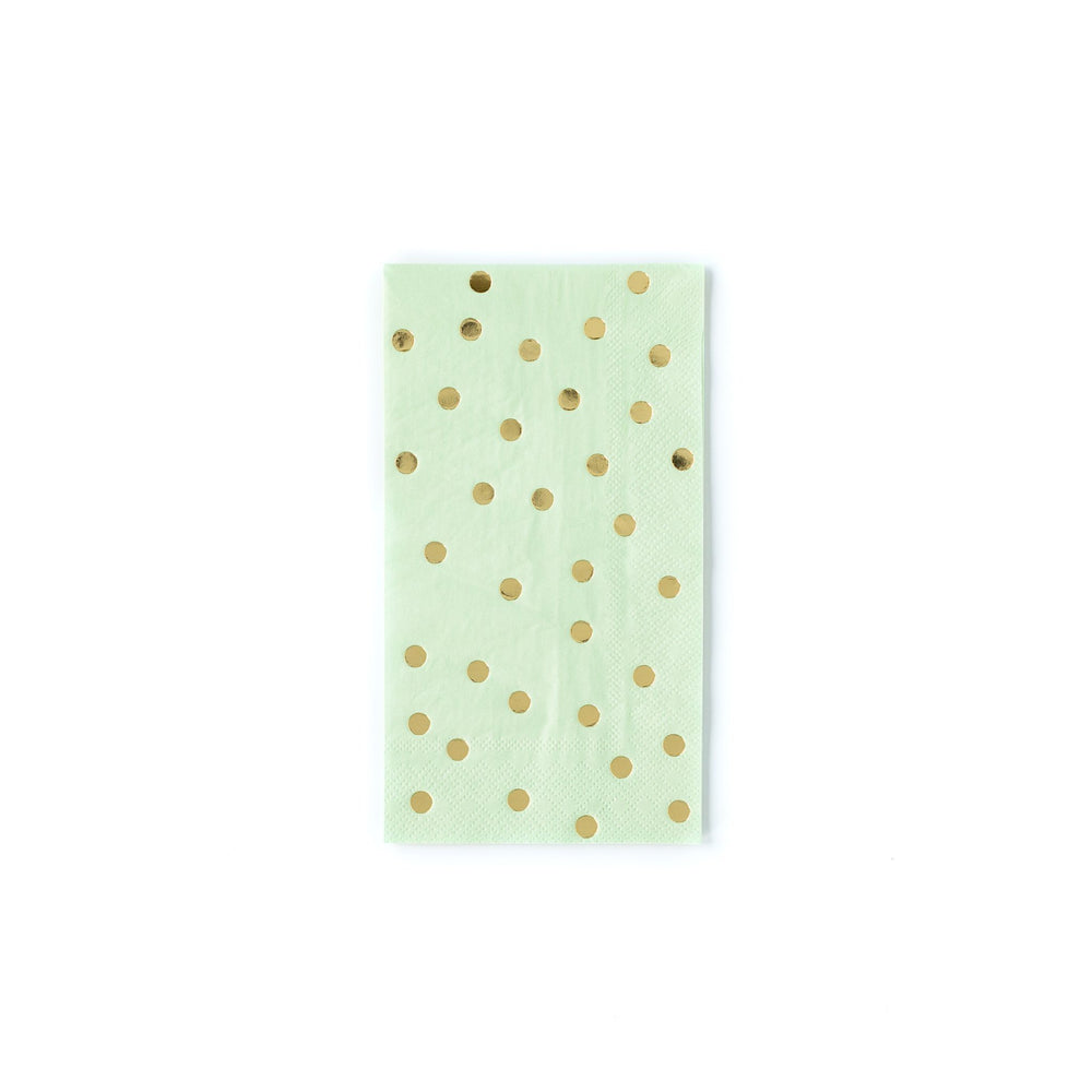 Gold Spotted Mint Napkins