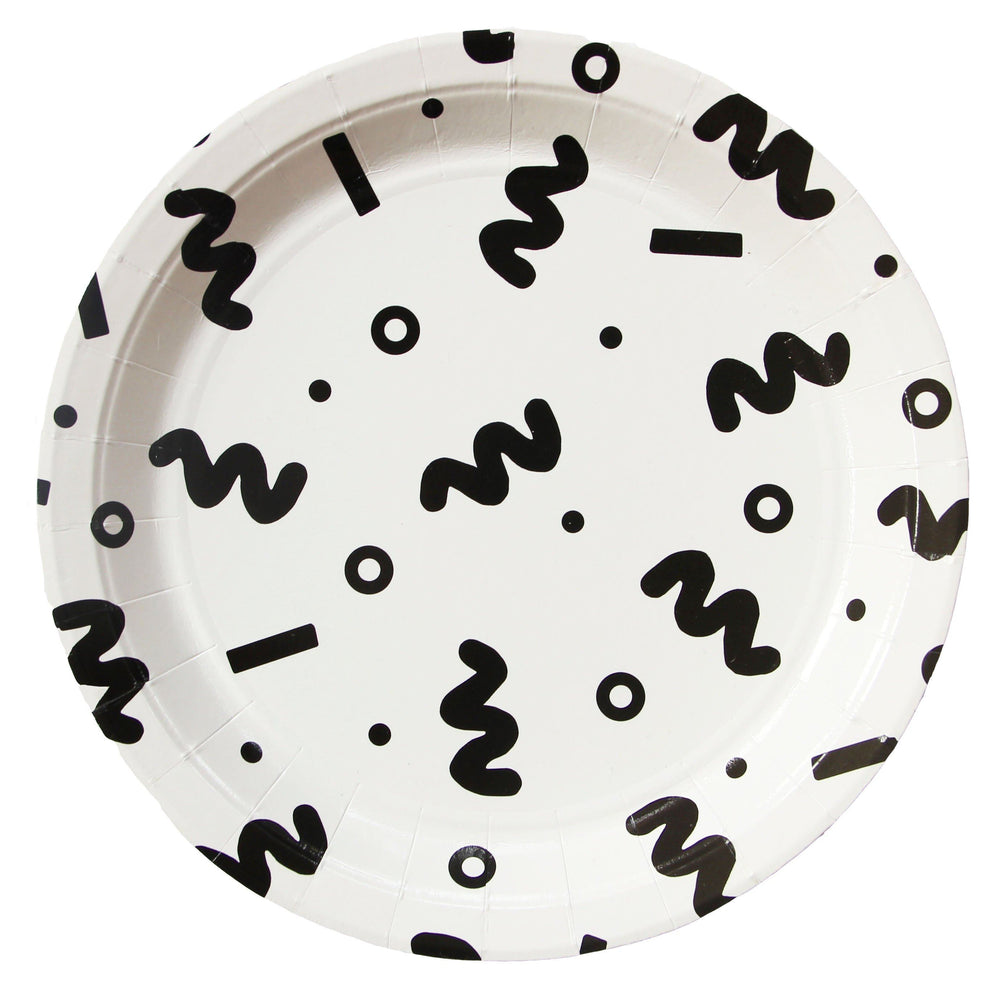 
            
                Load image into Gallery viewer, Art School Squiggle Large Plates - Revelry Goods
            
        