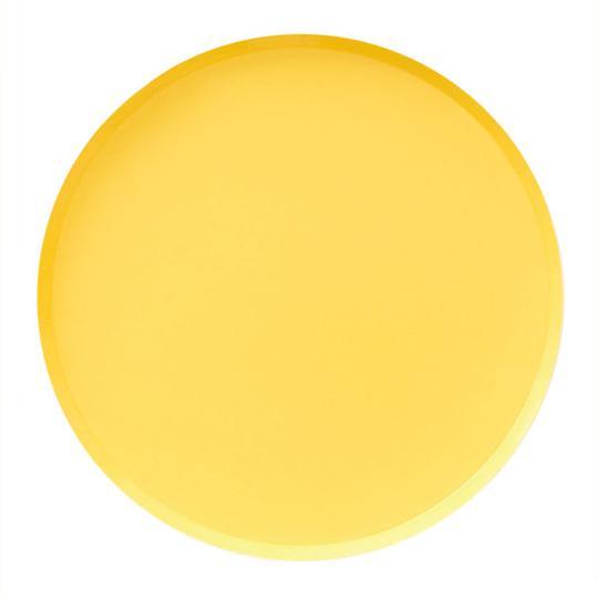 Happy Yellow Large Plates - Revelry Goods