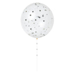Confetti Silver Balloons Kit