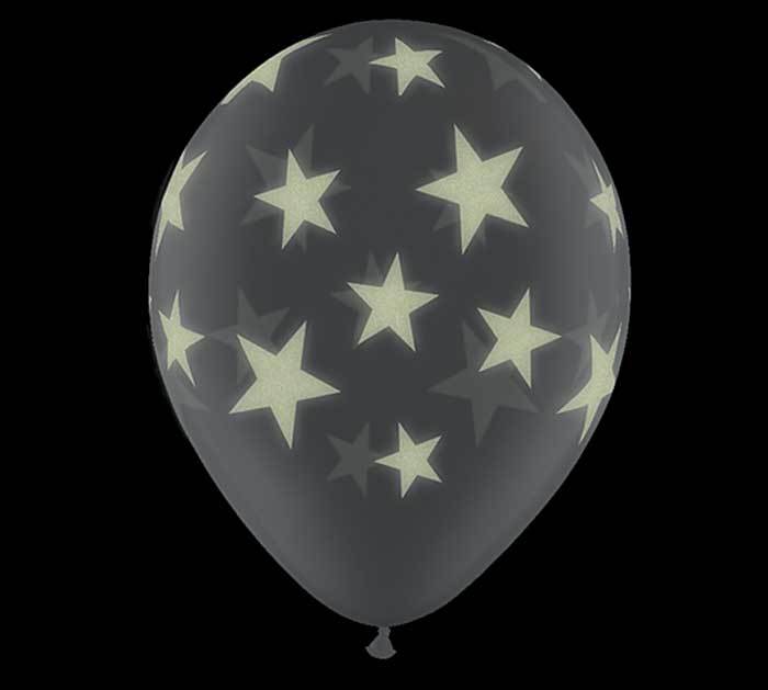 Glowing Stars Latex Balloons- Pack of 25