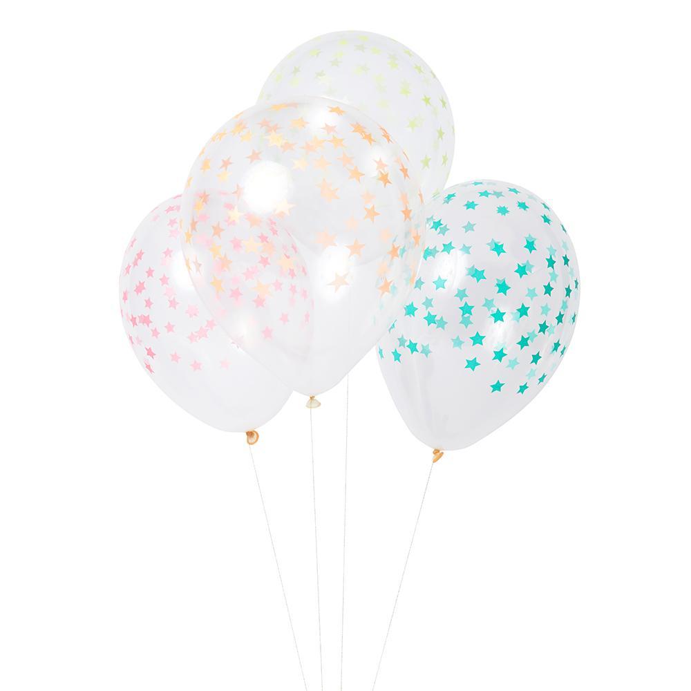 Mixed Color Star Balloons - Revelry Goods