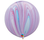 Superagate Lavender Jumbo Round Latex Balloons- Set of 2