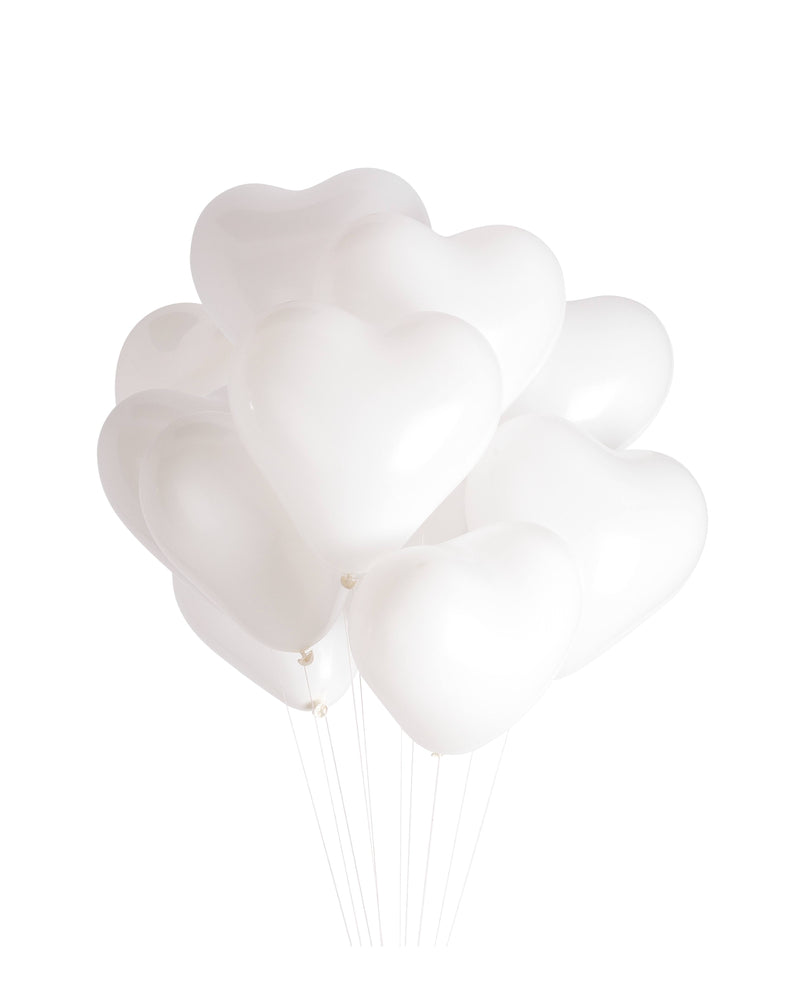 White Heart Balloon Bundle - Revelry Goods