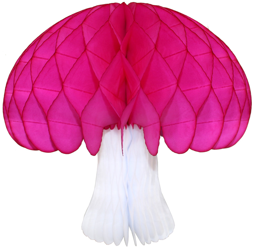 Hot Pink Honeycomb Mushroom