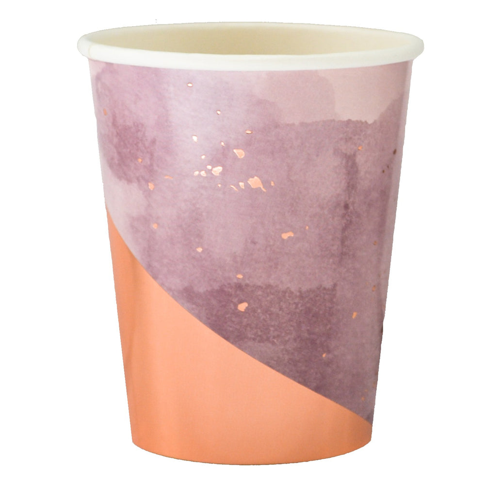 Amethyst Light Purple Watercolor Paper Cups - Revelry Goods