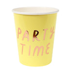 Pastel Typographic Party Cups