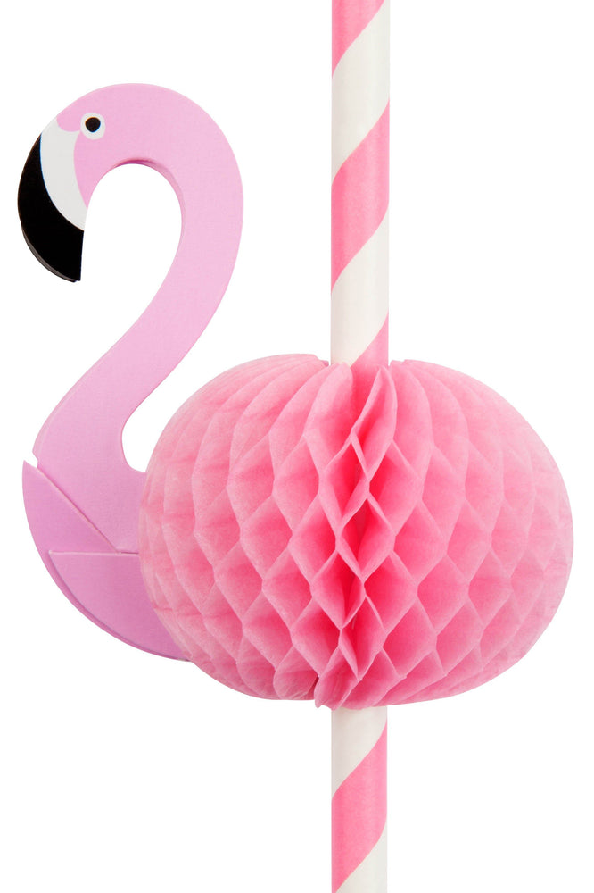 Flamingo Honeycomb Straws - Revelry Goods