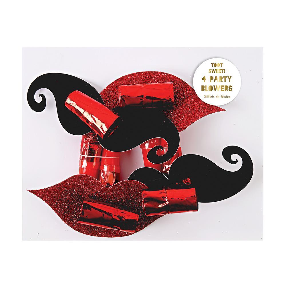 Mustache & Lips Party Blowers - Revelry Goods