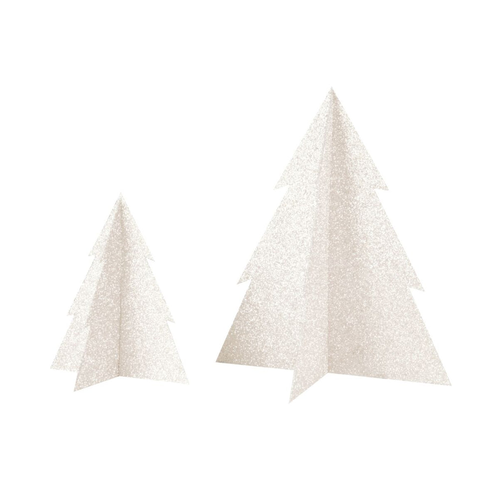 White Glitter Christmas Tree- 5 inch