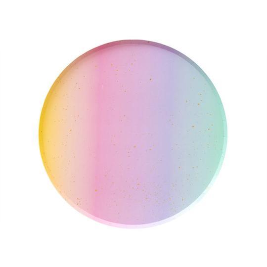 Rainbow Ombre Small Plates - Revelry Goods