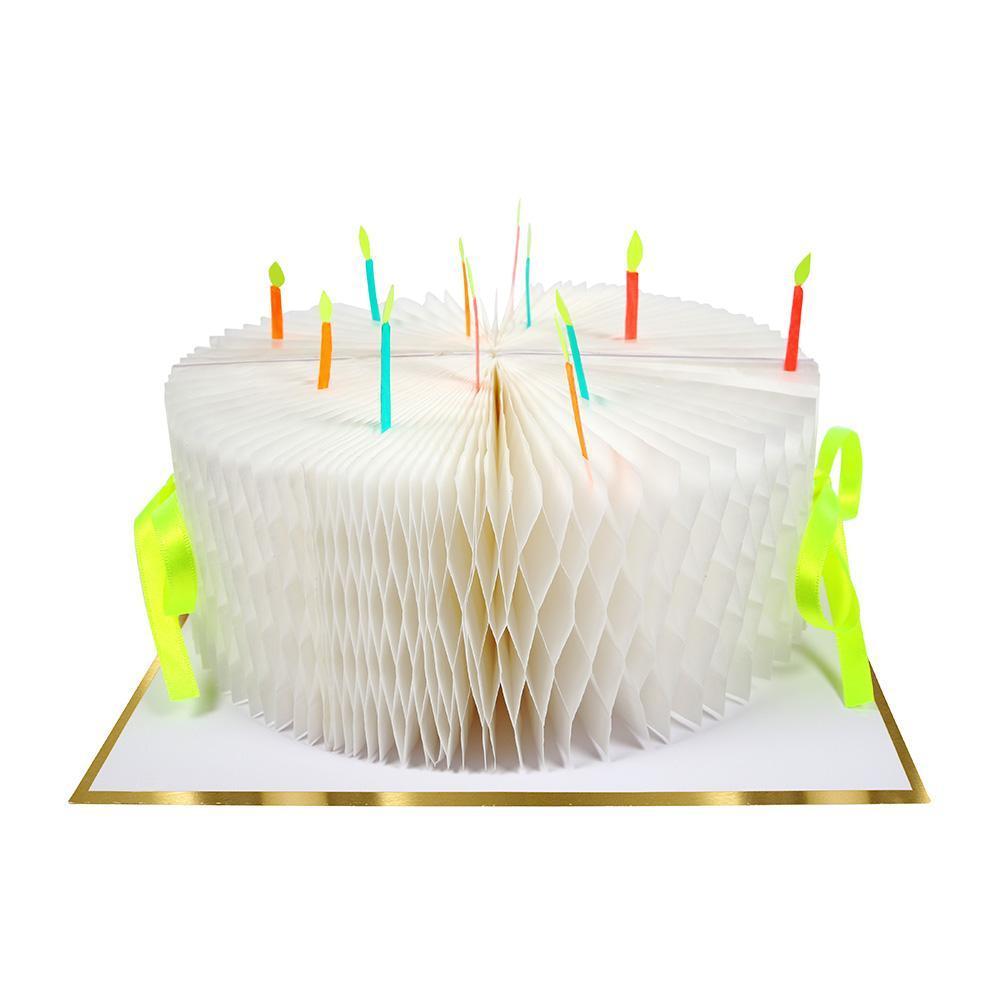 Birthday Cake Honeycomb Card