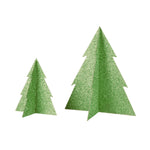 Green Glitter Christmas Tree- 5 inch