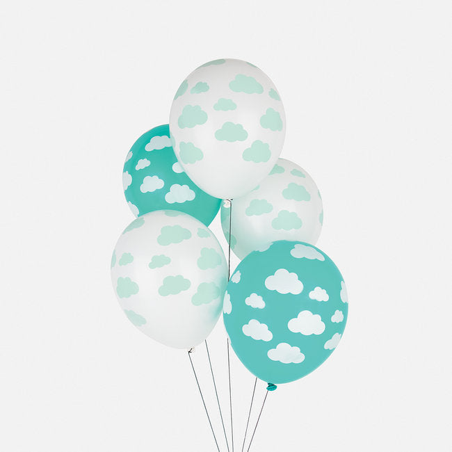 
            
                Load image into Gallery viewer, Cloud Patterned Balloon Bundle - Revelry Goods
            
        